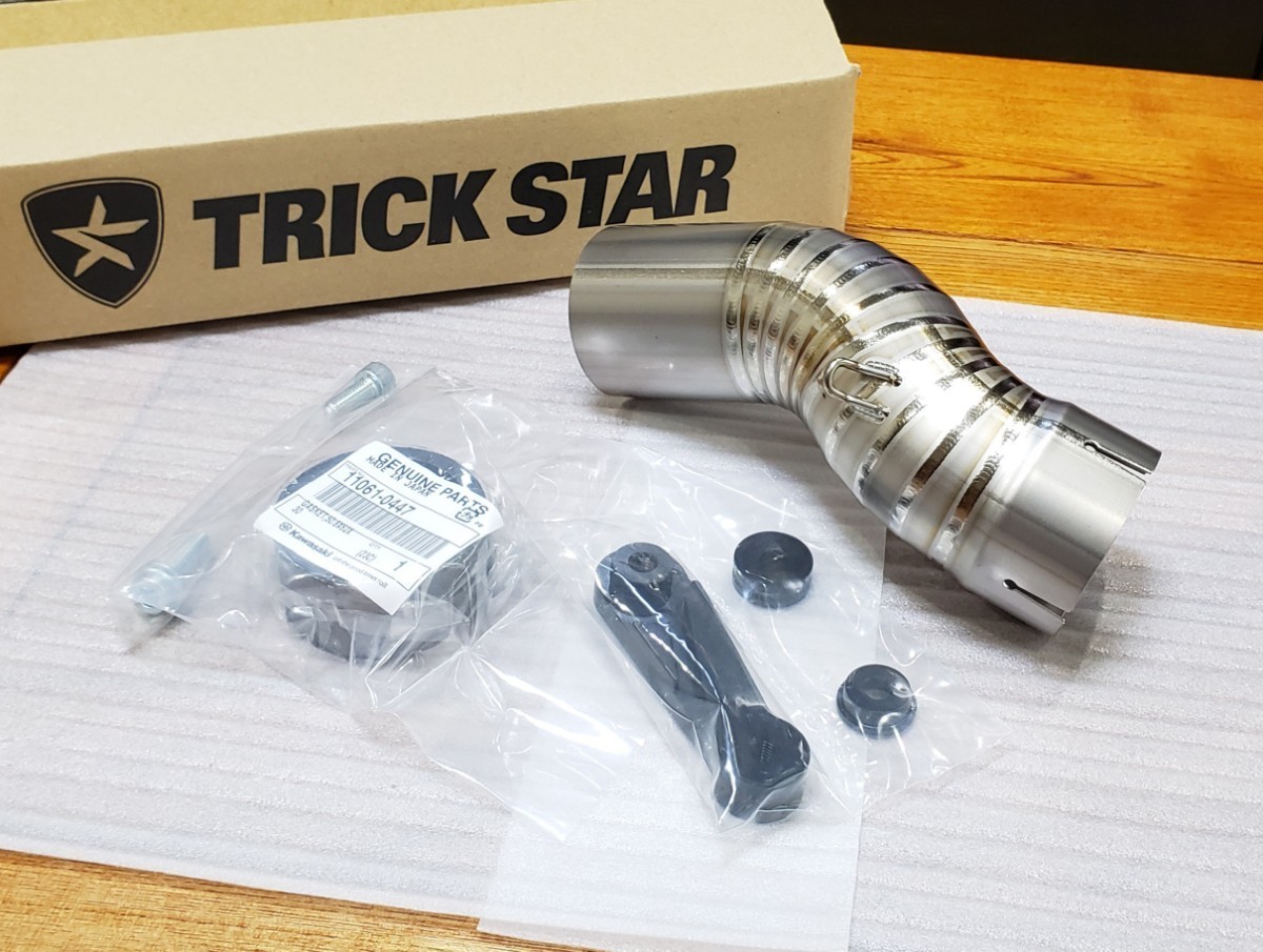 トリックスター│スリップオン リンクパイプ チタン│kawasaki ZX-10R