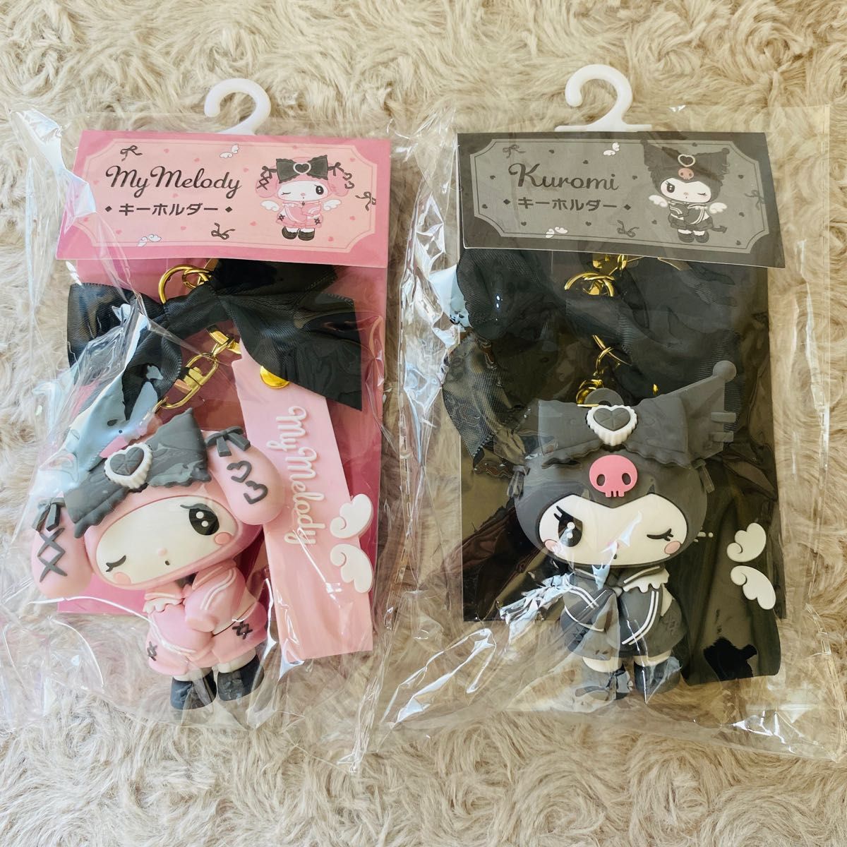 おめかし天使 クロミ マイメロディ キーホルダー 2個セット