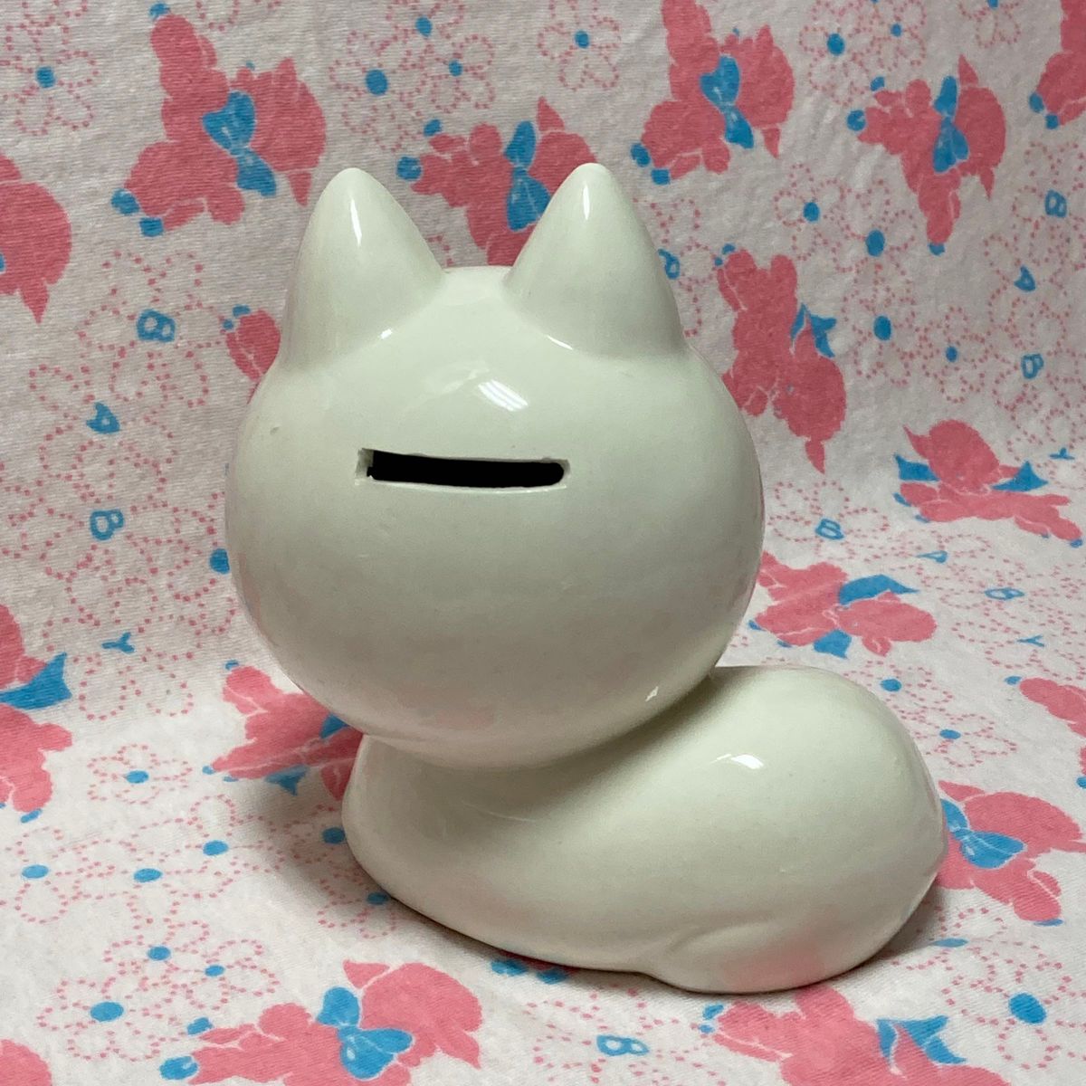 昭和レトロ 内藤ルネ 陶器 貯金箱 おちょぼ口 ネコ｜Yahoo!フリマ（旧