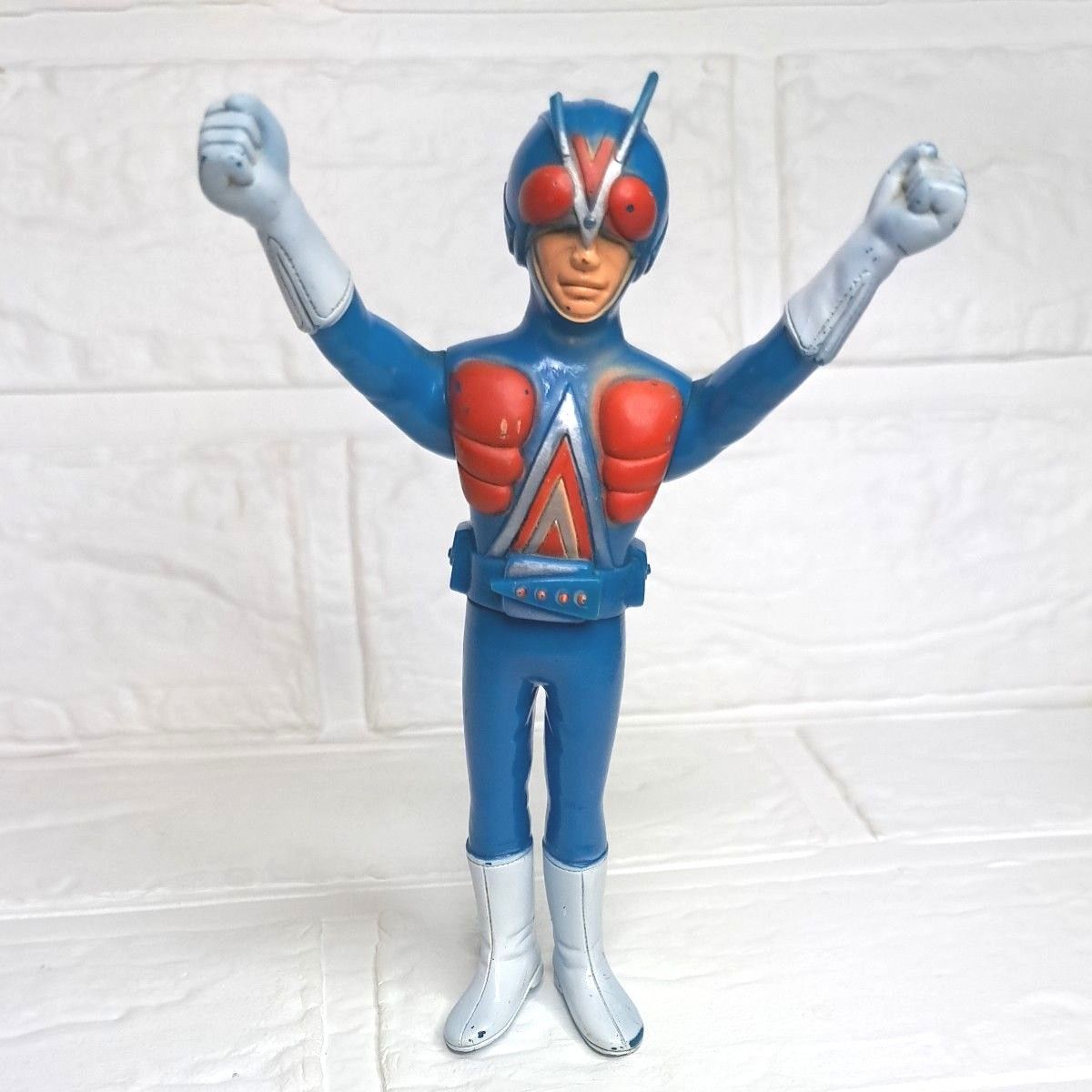 仮面ライダー 4 号 ライダーマン 当時物 ポピー 希少ソフビ 昭和レトロ