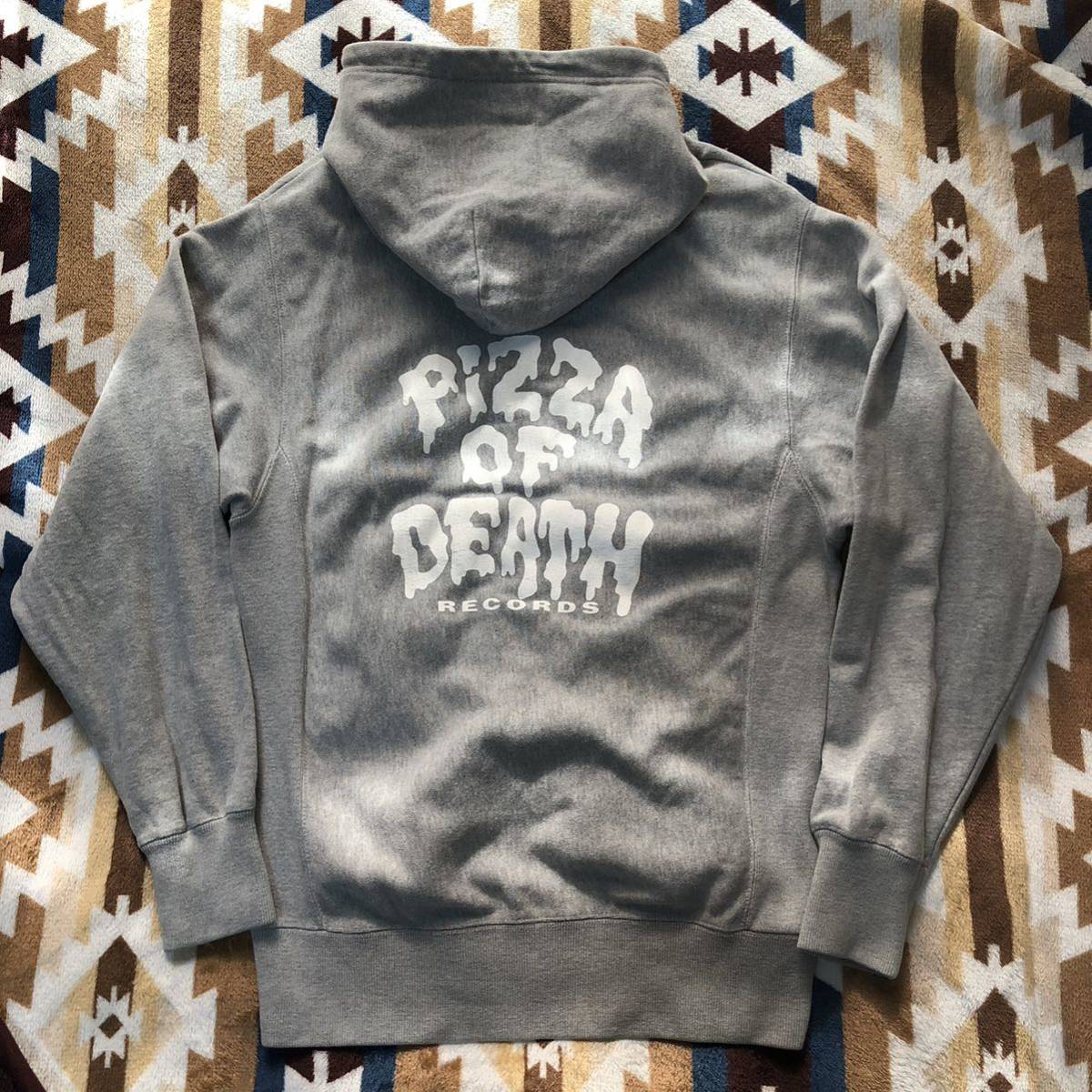 PIZZA OF DEATH リバースウィーブ スウェット パーカー グレー M