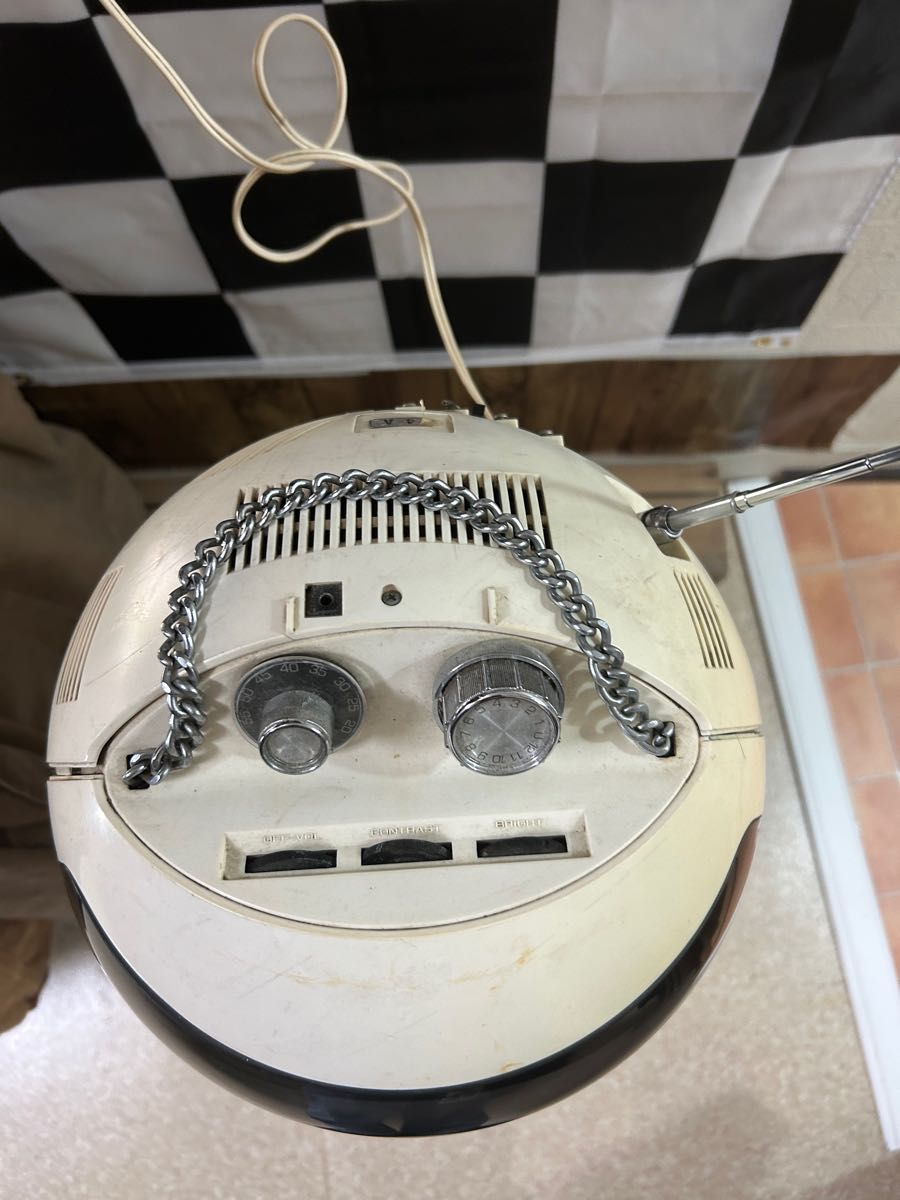 フリフリQ ビクター MODEL9T-11白黒テレビ 昭和レトロ スペースエイジ