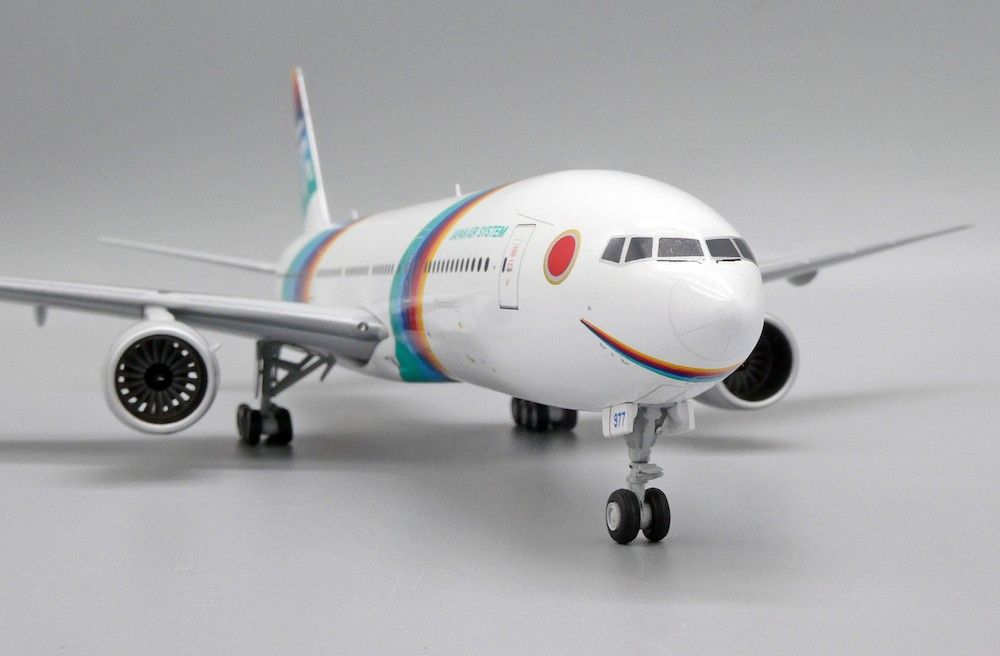 新品】1 200 JAS 日本エアシステム B777 レインボーセブン JAL 日本