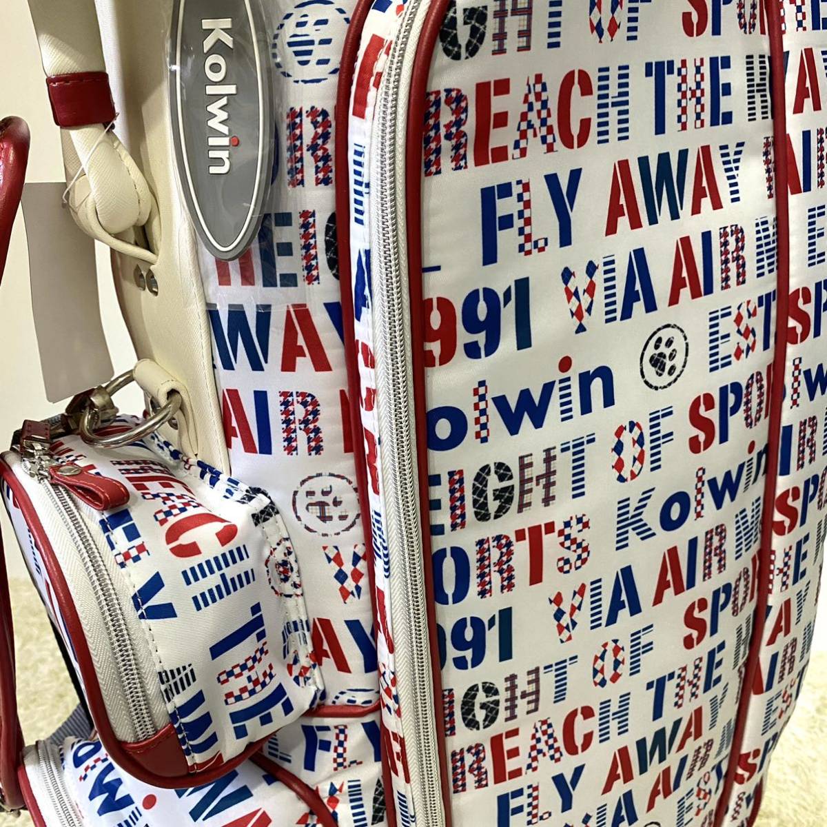 新品】Kolwin キャディバッグ キャスター付き レディース ゴルフバッグ