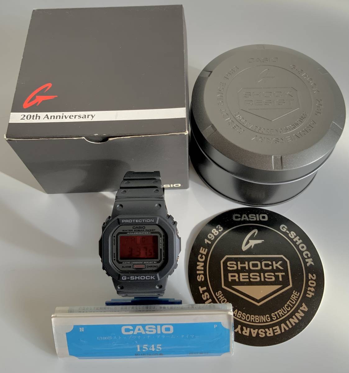 Yahoo!オークション - CASIO G-SHOCK DW-5000ML-1JF 20周年記念モデル