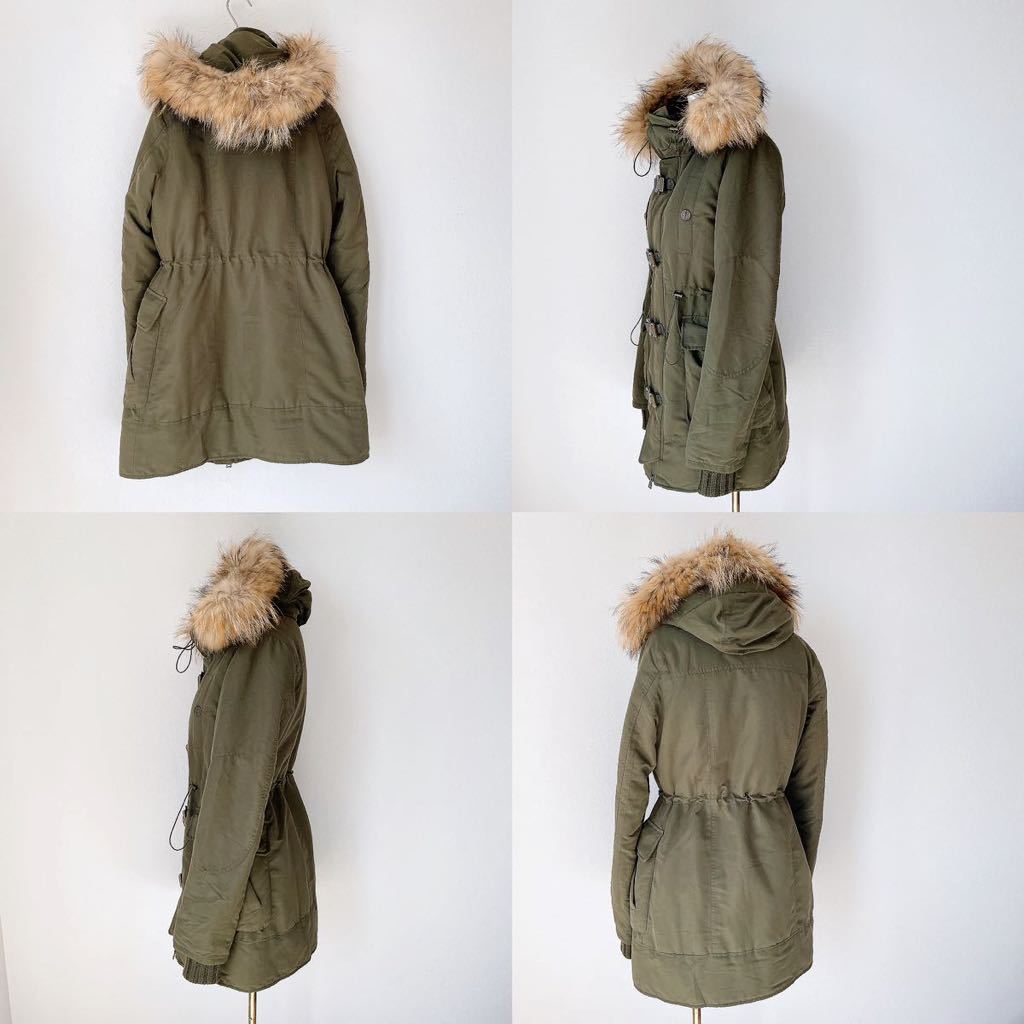 おしゃれSLYスライ ラクーンファー フードN3-B ボア ダウンライナー