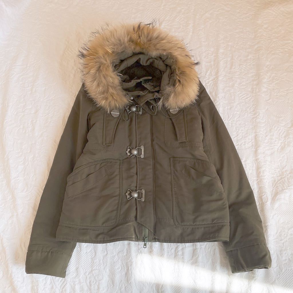 おしゃれSLYスライ ラクーンファー フードN3-B ボア ダウンライナー