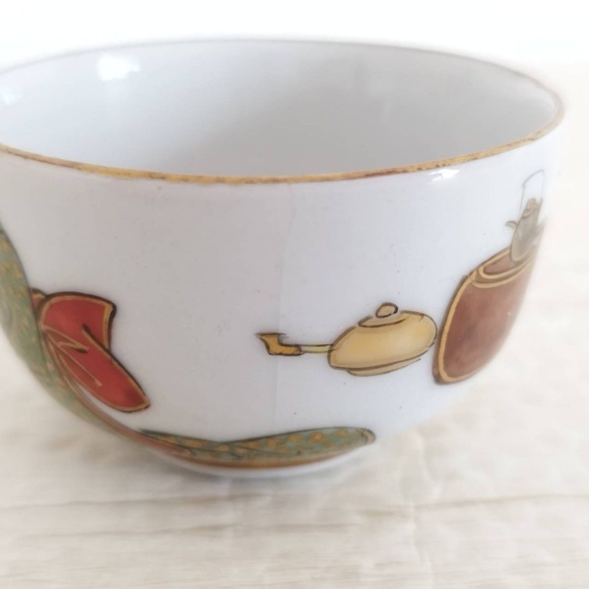 お値下げしました、九谷焼 天狗 おかめ 春画 盃 お値下げしました