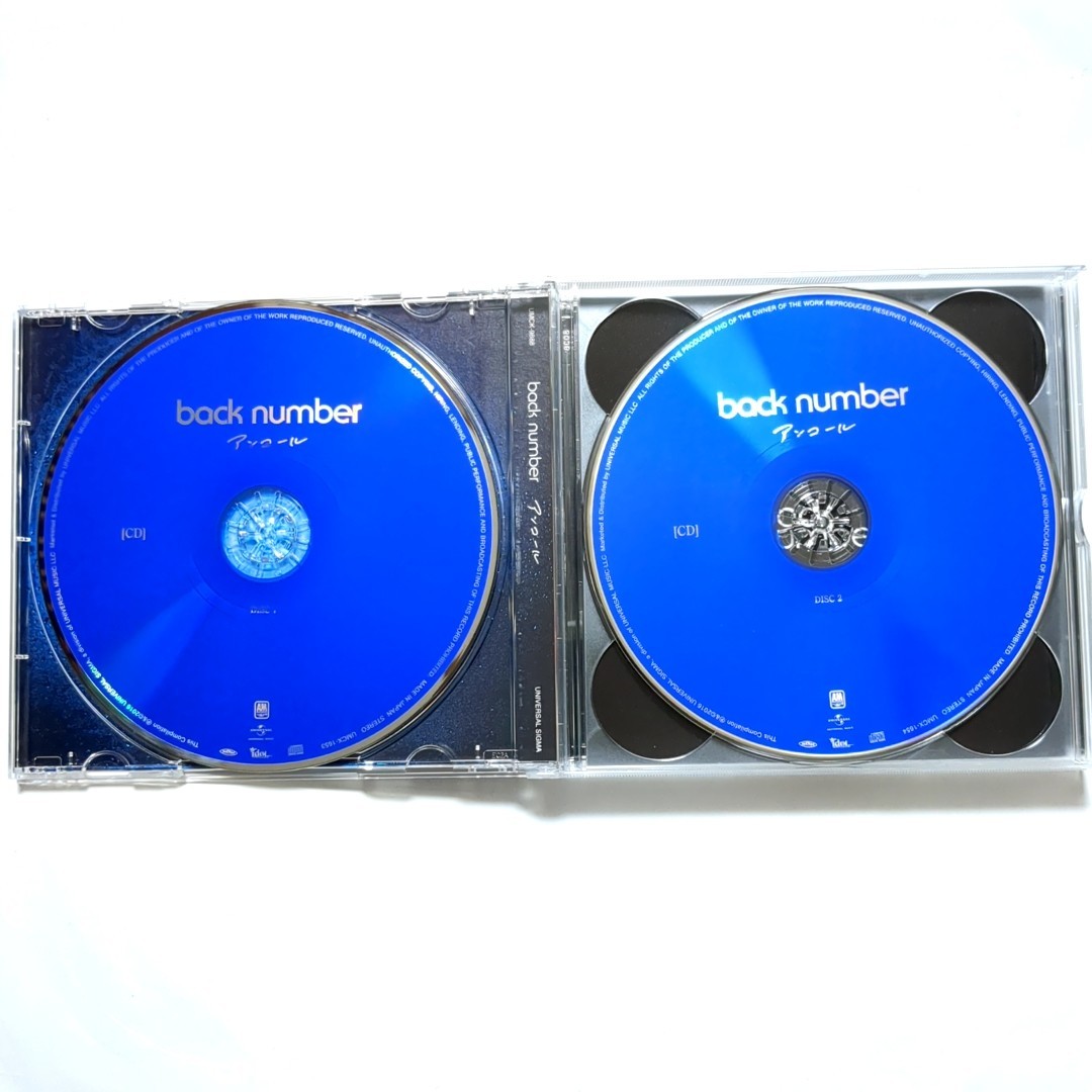back number ベストアルバム 「アンコール（初回限定盤B）」 2CD+DVD