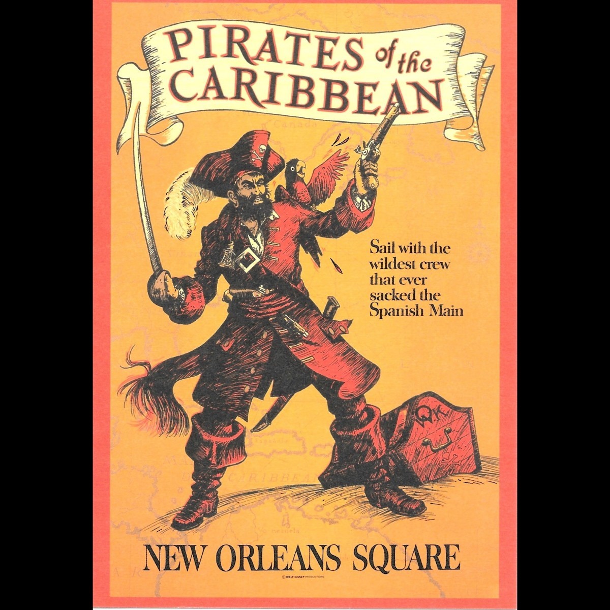 Yahoo!オークション - 【未使用】カリブの海賊 アトラクション ポスタ