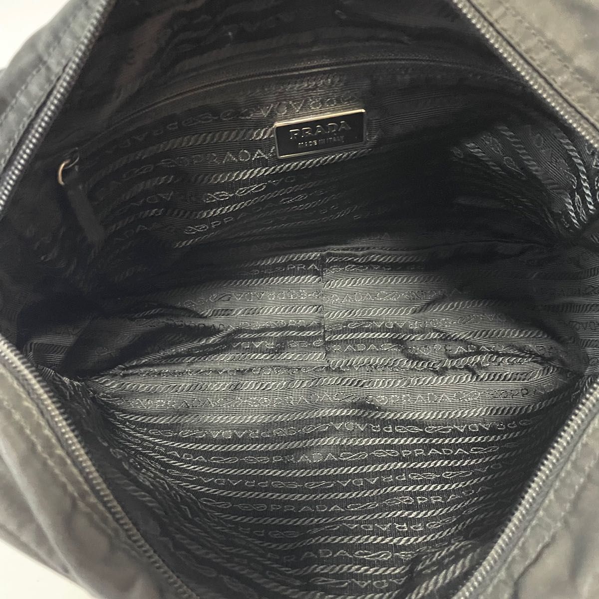 良品】PRADA プラダ ショルダーバッグ カメラバッグ ナイロン×レザー