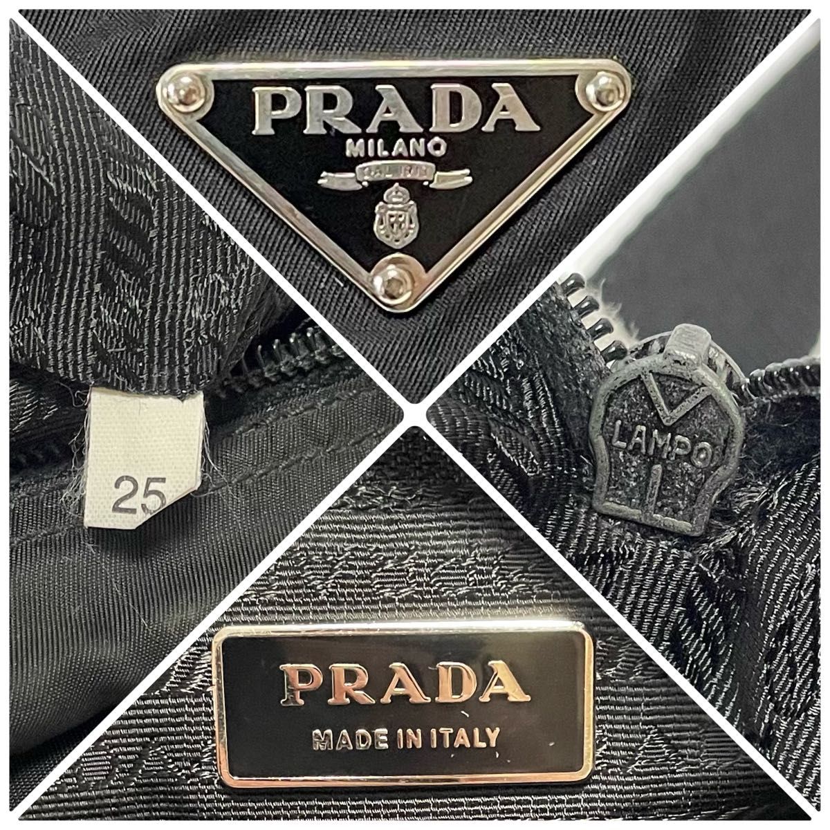 良品】PRADA プラダ ショルダーバッグ カメラバッグ ナイロン×レザー