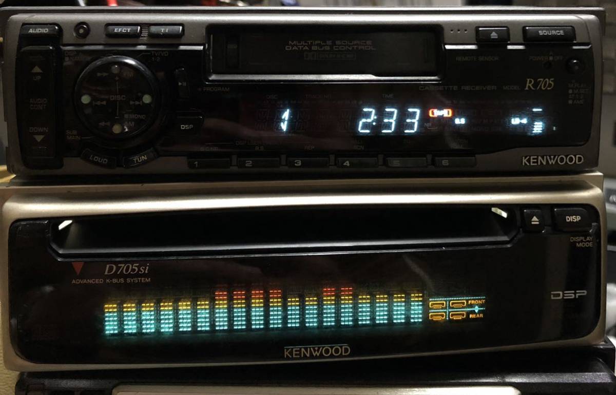 Yahoo!オークション - ジャンク KENWOOD カセットデッキ R705 DSPユニ