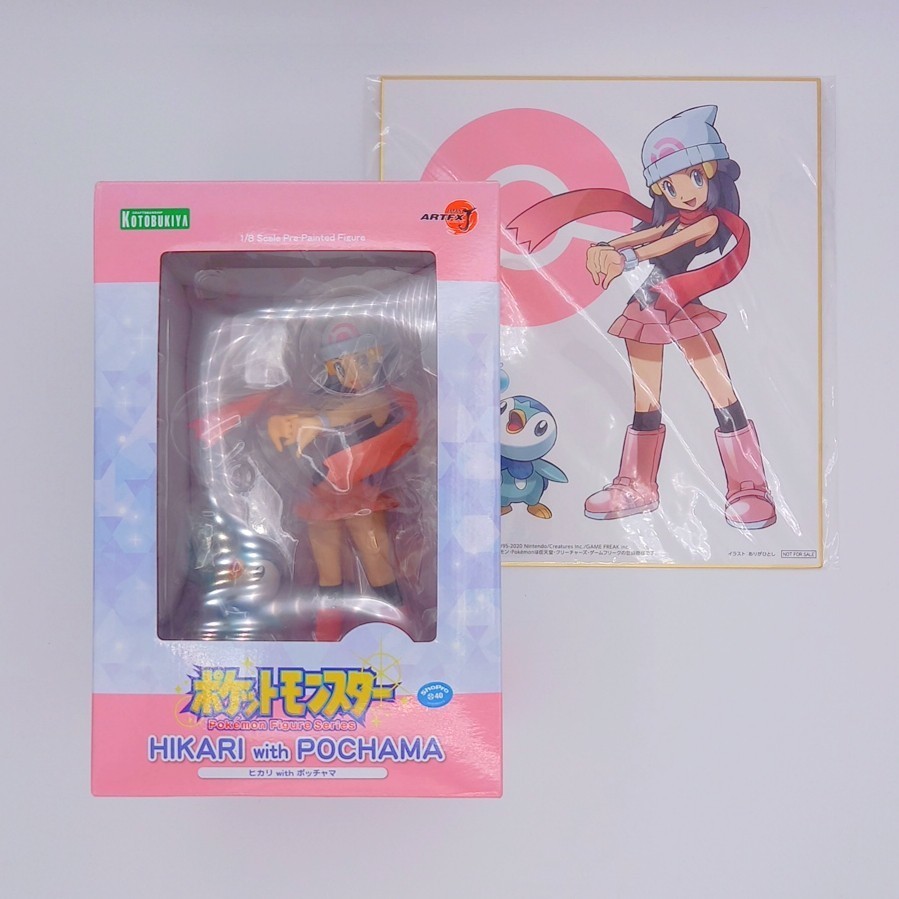 極美品・色紙付き】ヒカリ with ポッチャマ ARTFX J コトブキヤ