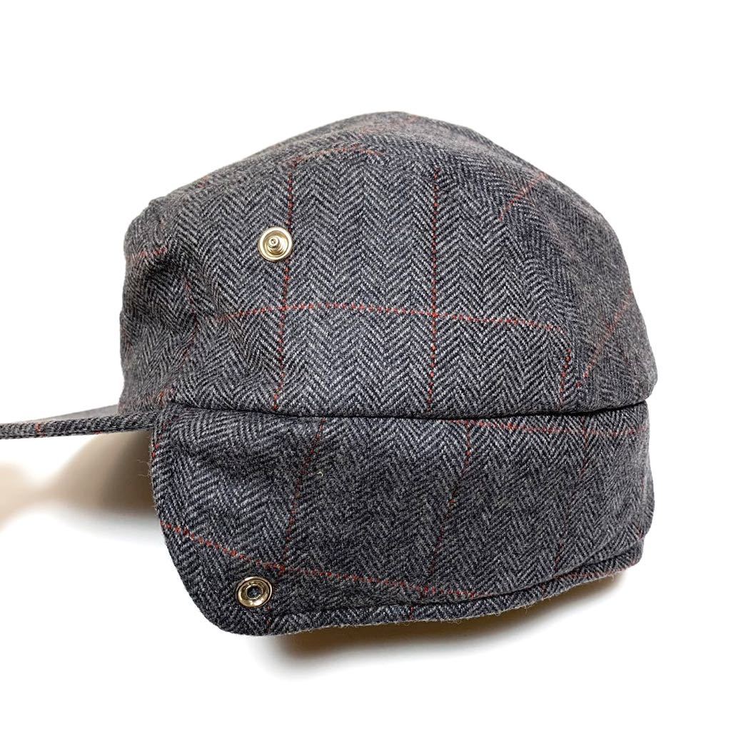 美品 シュプリーム Supreme 耳当て ウール ツイード ボックスロゴ