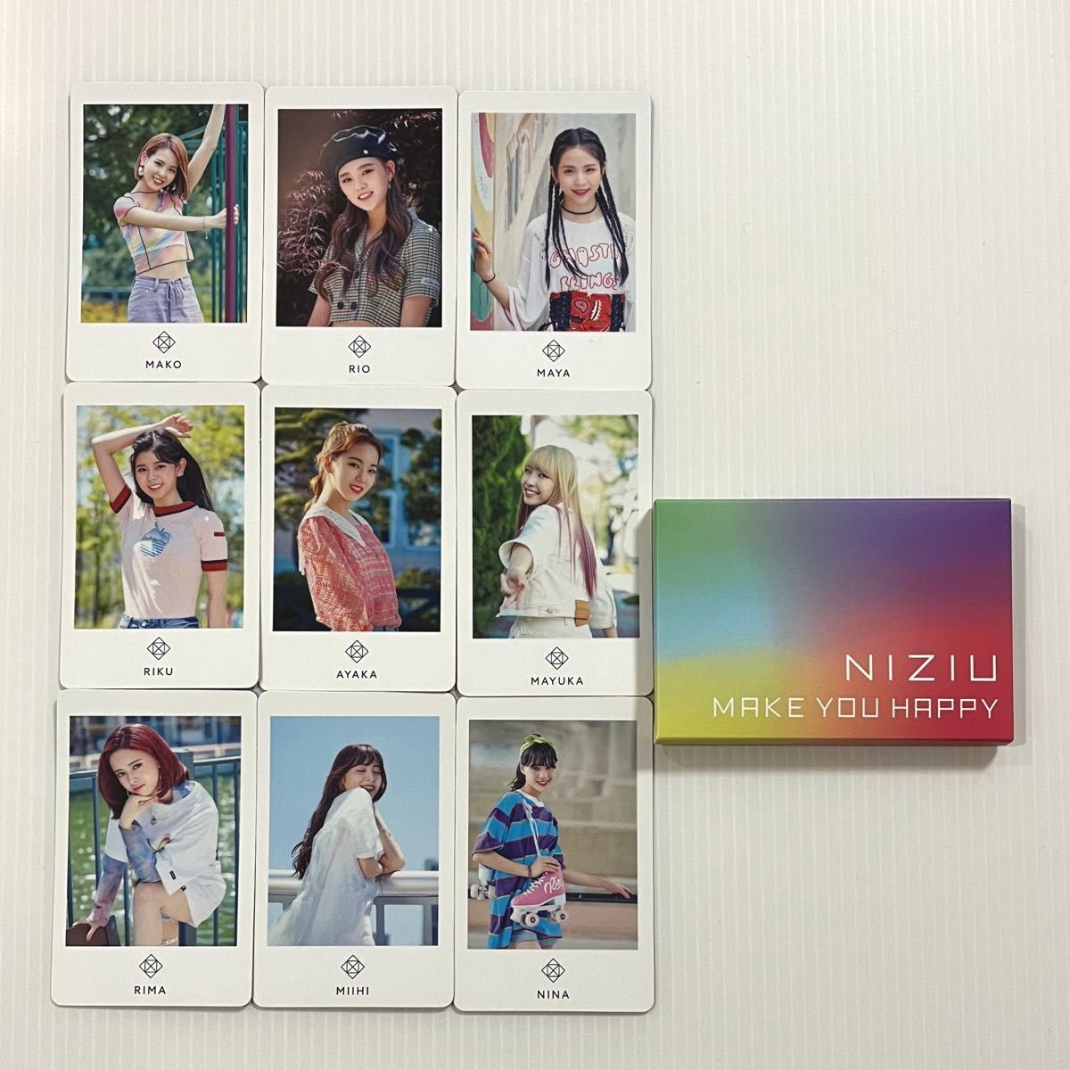 NiziU フォトカードセット（全メンバー9枚入り）Make you happy｜Yahoo