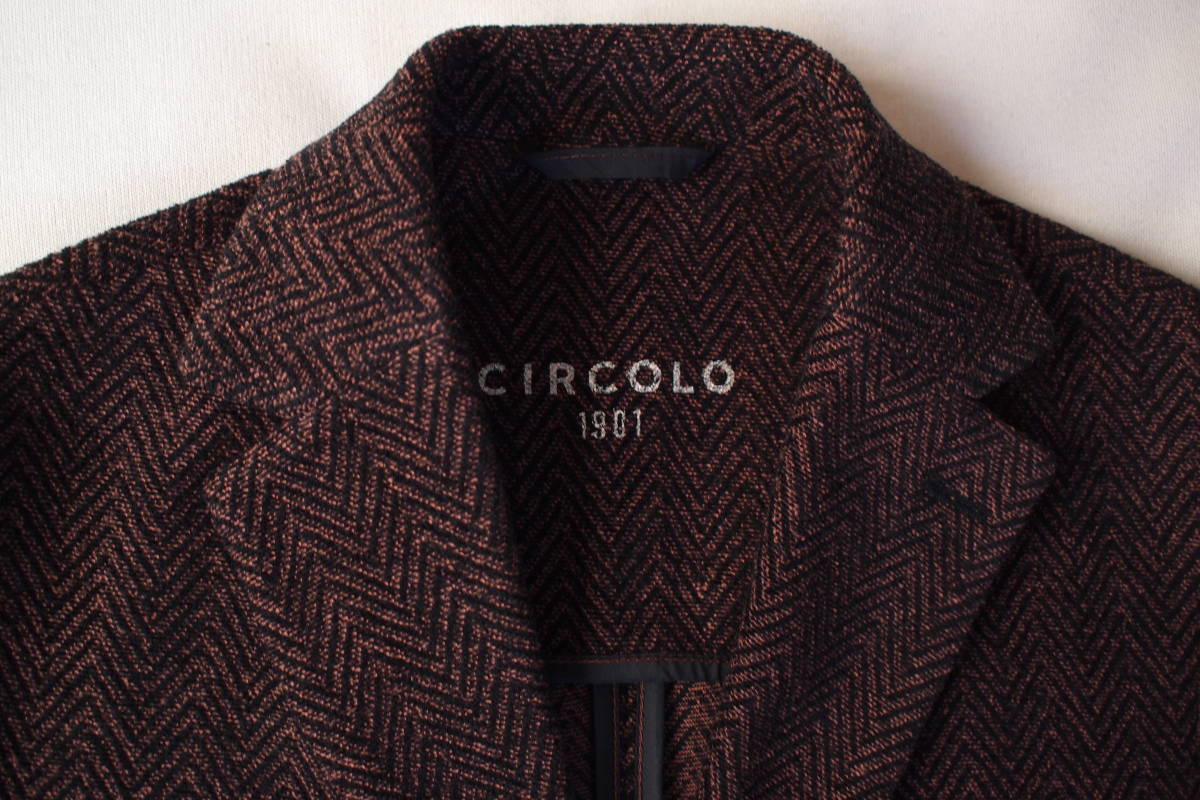 新品タグ付 イタリア CIRCOLO 1901 秋冬 コットン ベロア調 ダーク