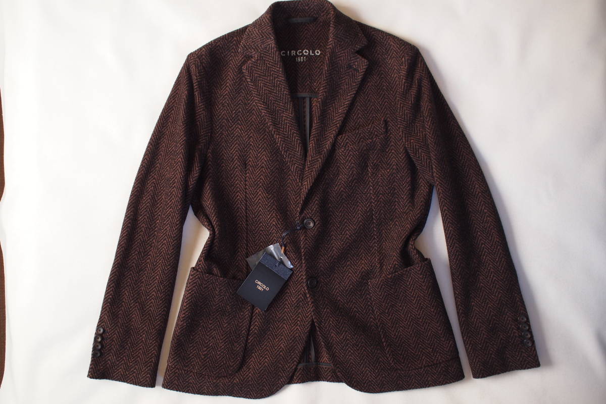 新品タグ付 イタリア CIRCOLO 1901 秋冬 コットン ベロア調 ダーク