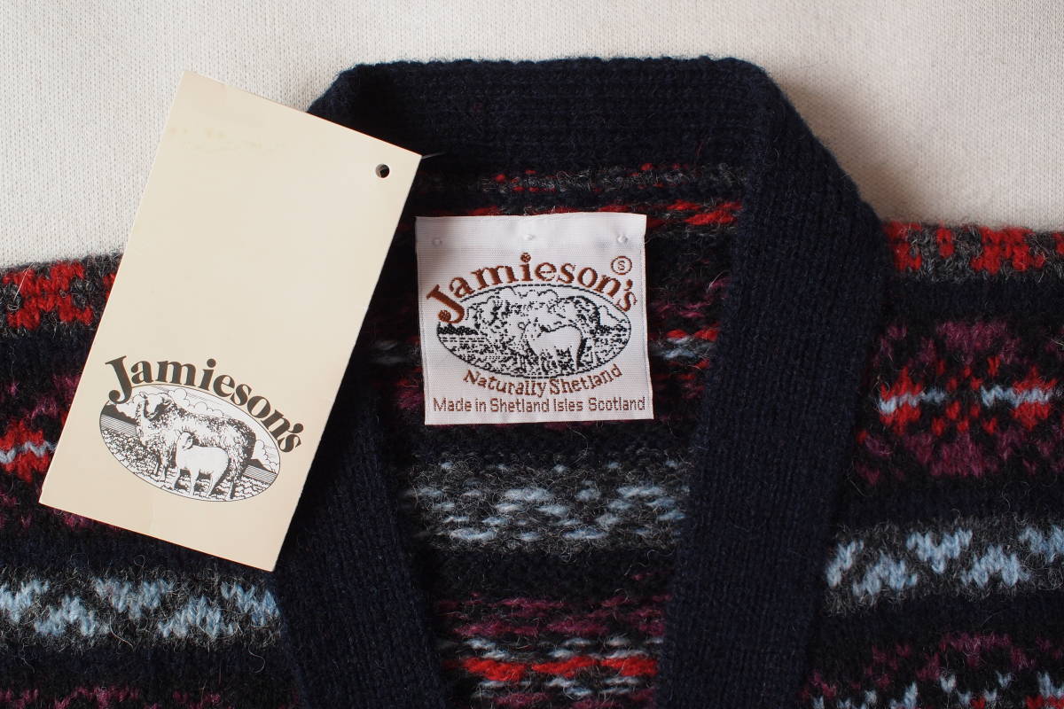タグ付 極美品 英国製 ジャミーソンズ Jamieson's of Shetland フェア