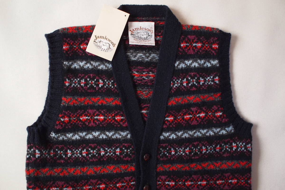 タグ付 極美品 英国製 ジャミーソンズ Jamieson's of Shetland フェア