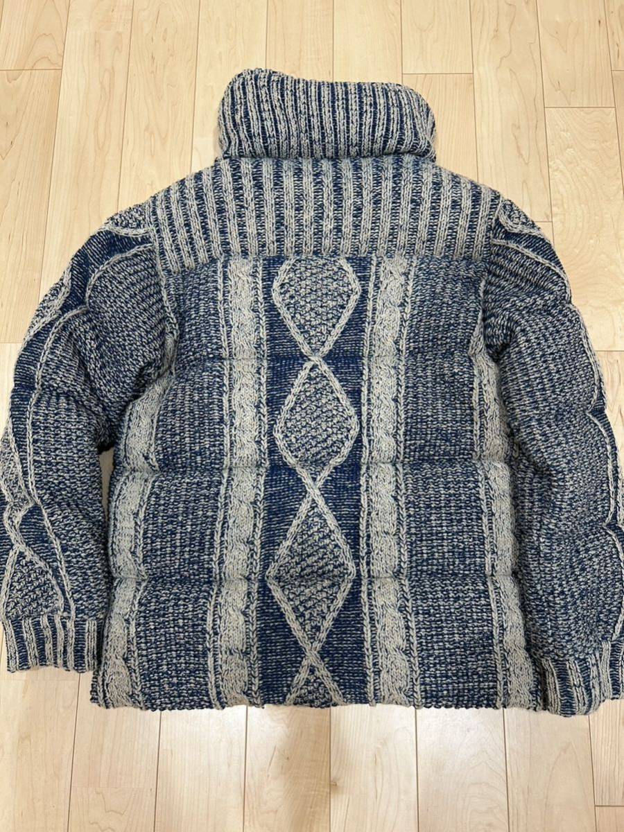 The DUFFER of ST GEORGE [INDIGO LABEL] HIGH NECKED CABLE KNIT DOWN