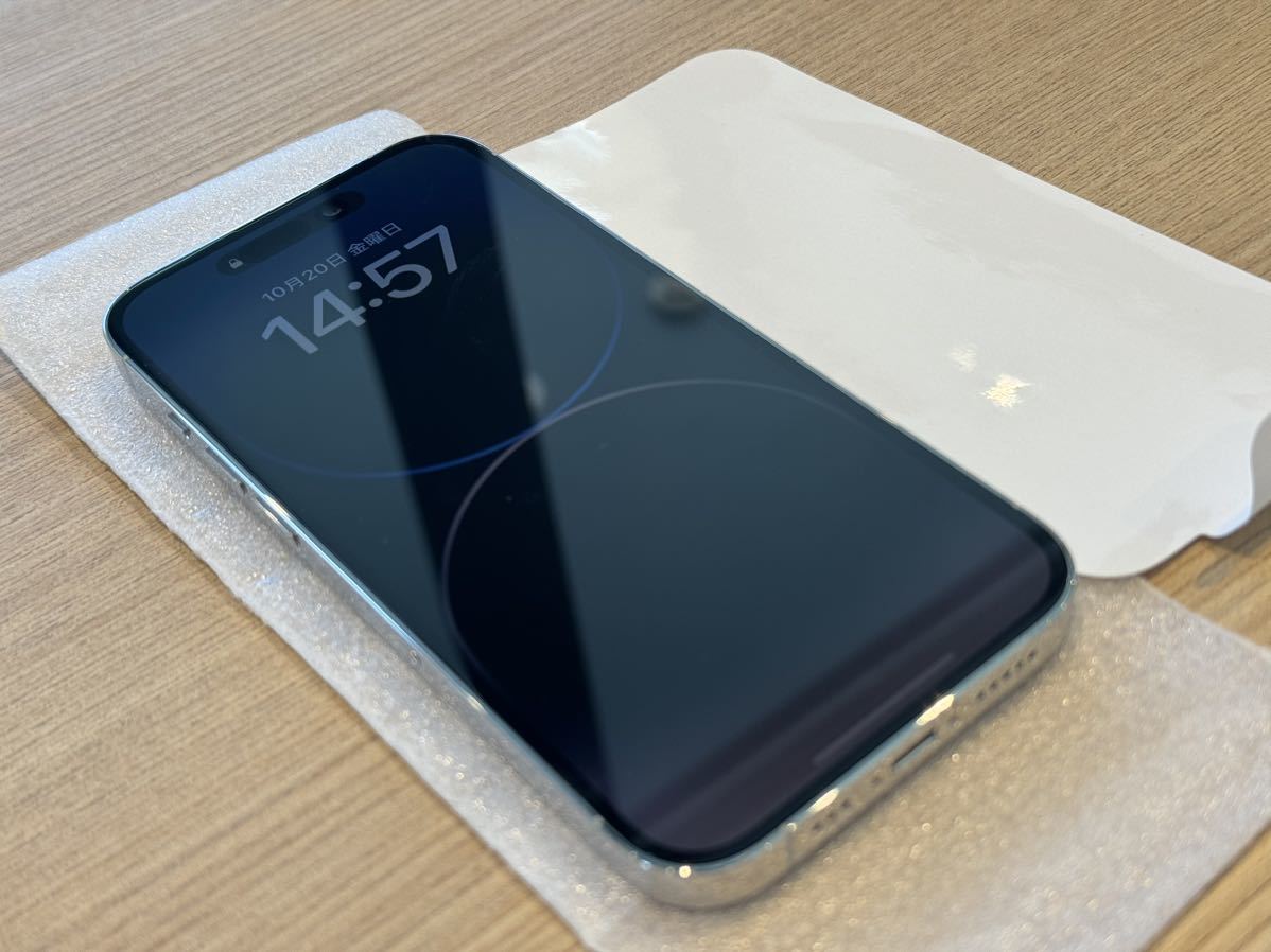 バッテリー100% Apple iPhone 14 Pro 1TB シルバー 本体交換済み