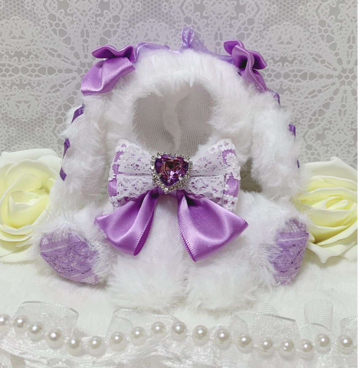 ぬい服 10cm おすわり(左・右) ぬい服 10cm おすわり(右)しろ ぬい服