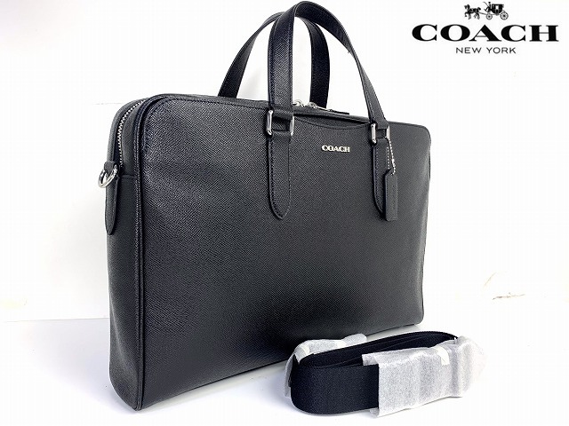 新品同様 送料無料 コーチ メンズ COACH レザー グラハム 2Way