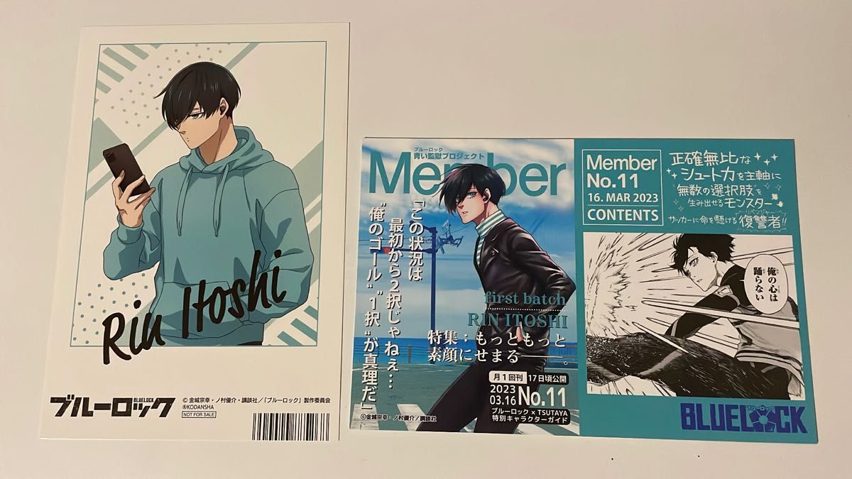 ブルーロック アニメイトフェア第2弾 TSUTAYA限定特典 ポストカード 糸