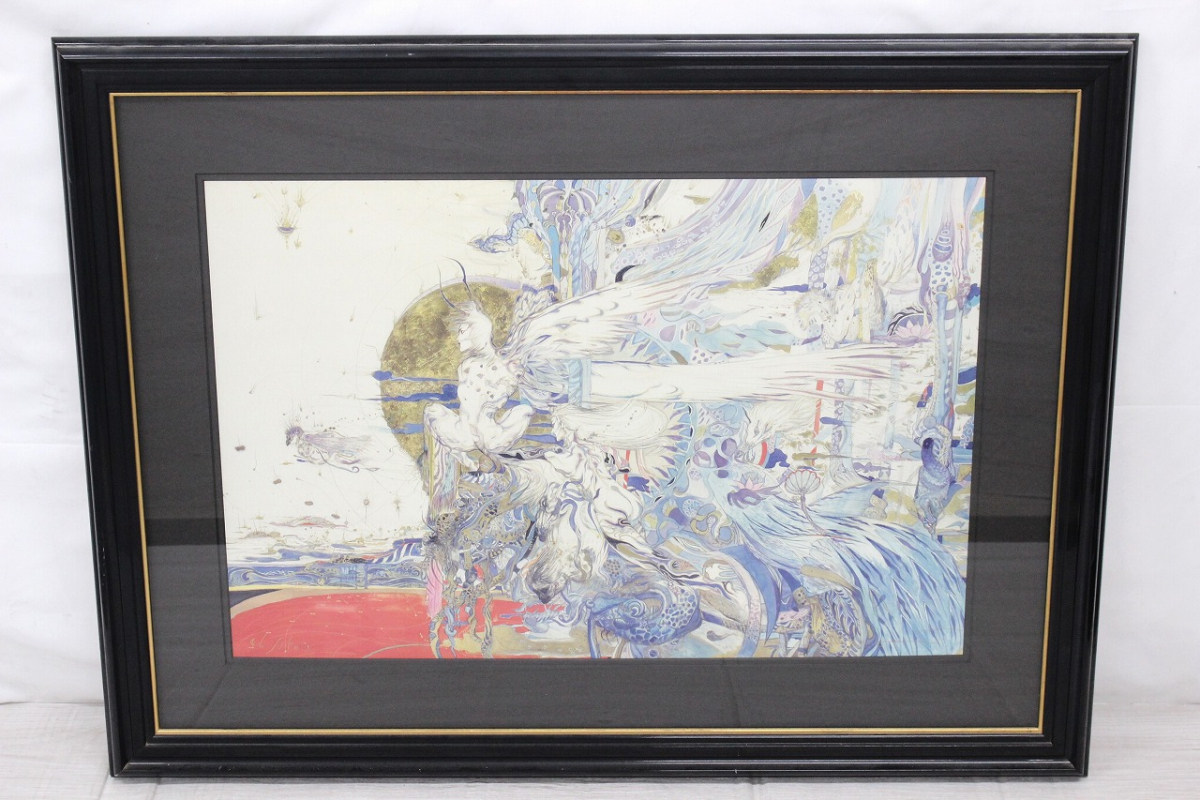 Yahoo!オークション - 【行董】 天野喜孝 『飛天V』 額サイズ101cm×76