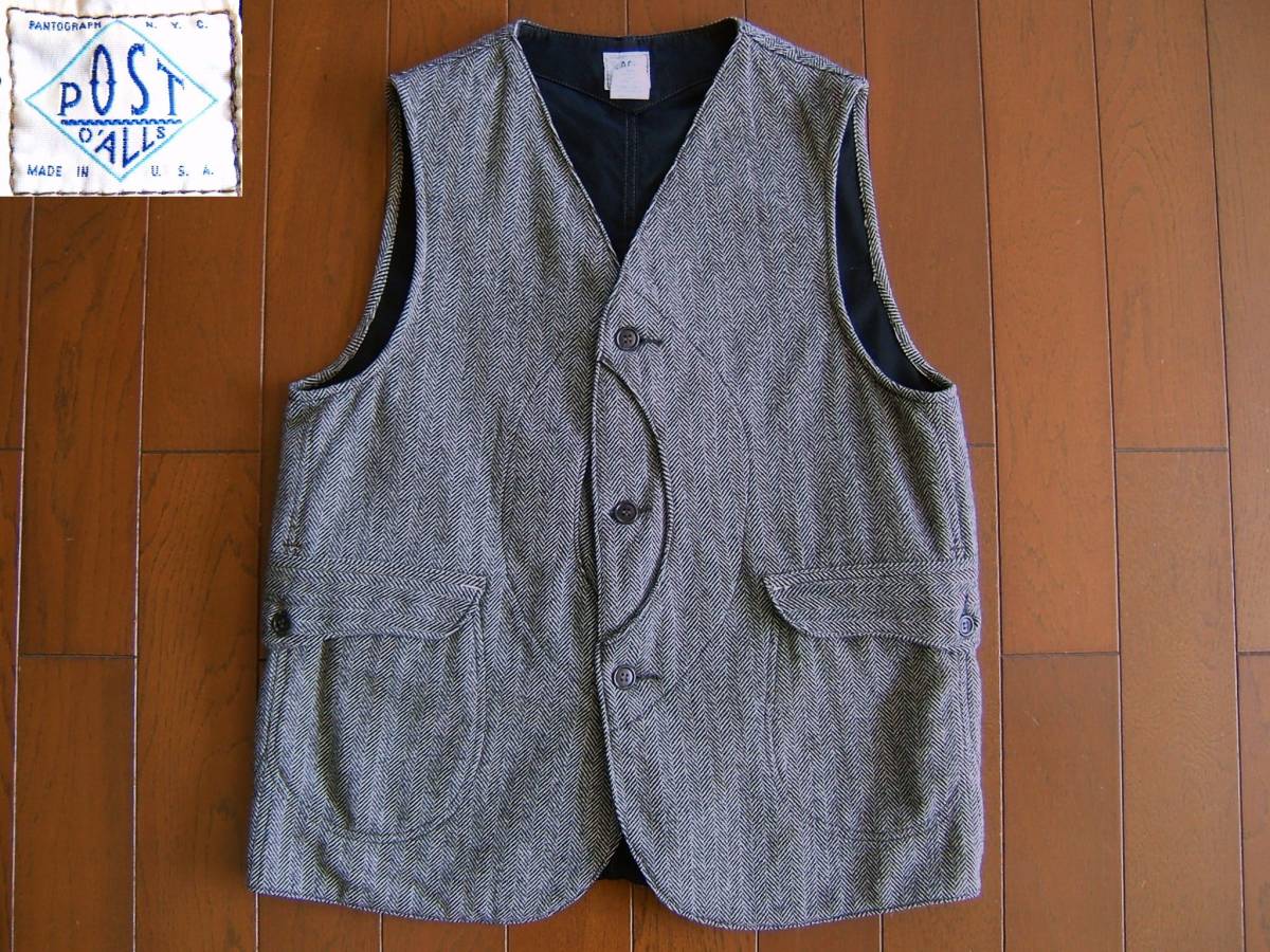 ポストオーバーオールズ POST O`ALLS USA製 ロイヤルトラベラーベスト