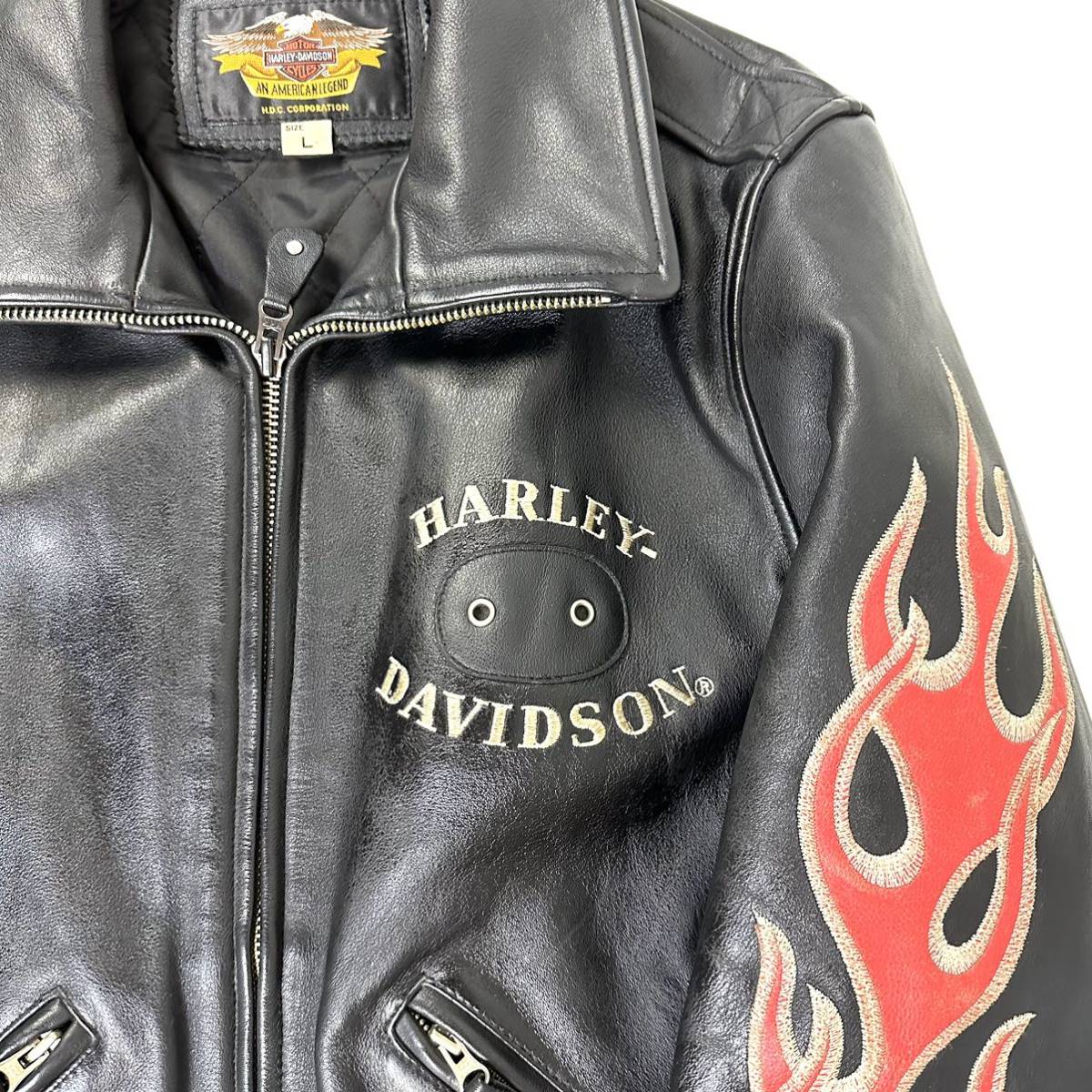 希少品】HARLEY DAVIDSON ハーレーダビッドソン ライダース レザー