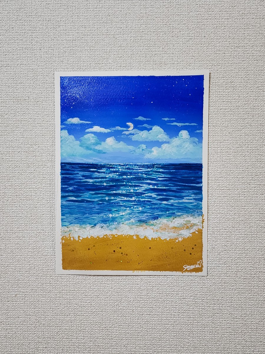 アクリル画 海の絵 風景画｜Yahoo!フリマ（旧PayPayフリマ）