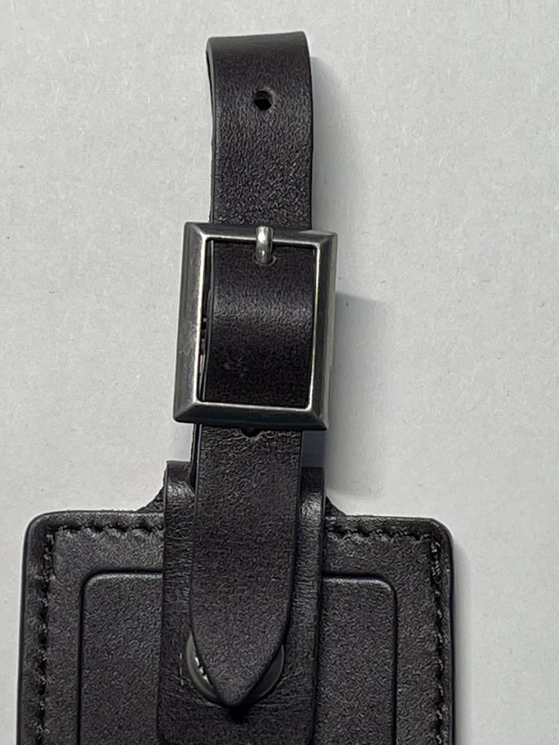 送料込 未使用 TUMI トゥミ 純正 ネーム タグ ダーク ブラウン 茶