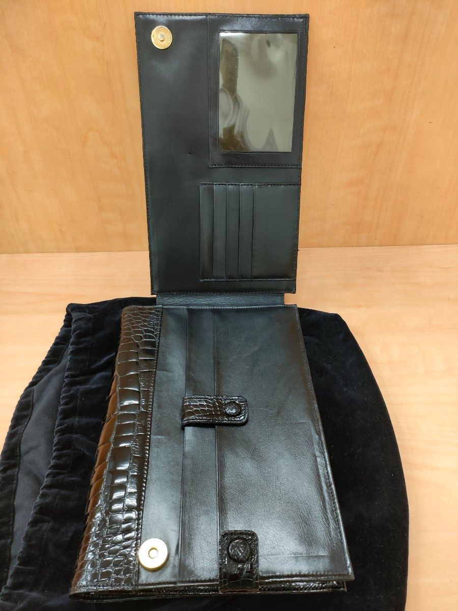 amiet クロコダイル レザー 多機能 セカンドクラッチバッグ｜Yahoo