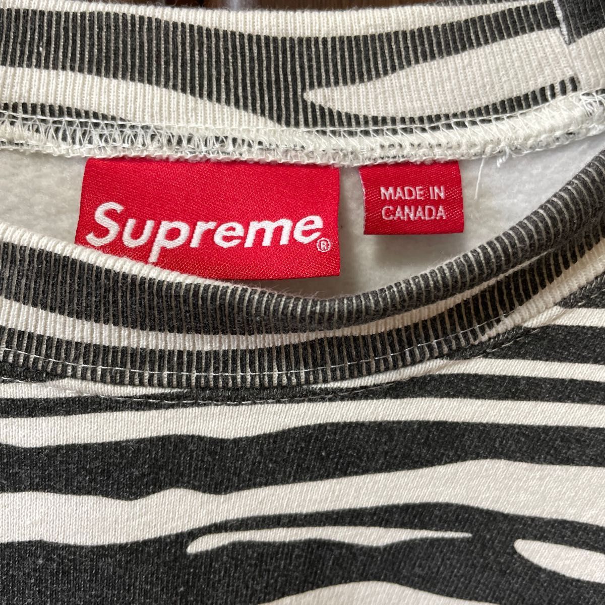 supreme Box Logo Crewneck Zebra ボックスロゴ ゼブラ｜Yahoo!フリマ