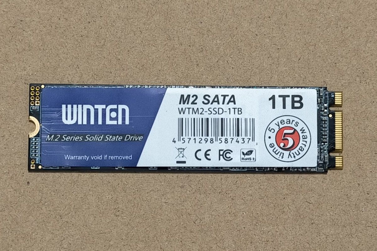 Winten M 2 NGFF SATA M 2 SSD 1TB 動作確認済み｜Yahoo!フリマ（旧