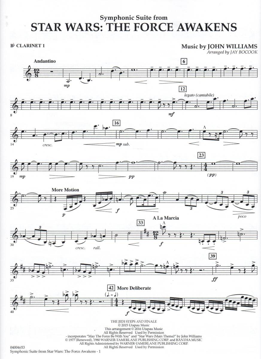 Yahoo!オークション - 吹奏楽楽譜/ジョン・ウィリアムズ 交響組曲 スタ