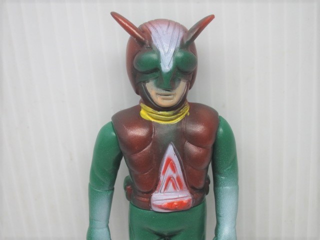 Yahoo!オークション - 当時物 仮面ライダー ライダーマン ミニソフビ