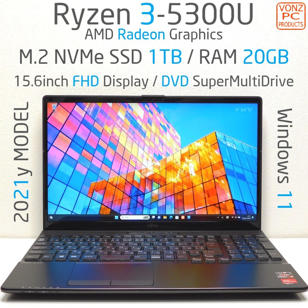 Yahoo!オークション - 2021yモデル Windows11 Ryzen 3-5300U Radeon G