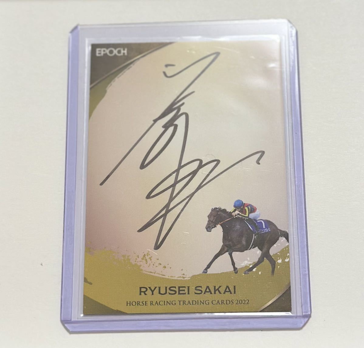 坂井瑠星 EPOCH 直筆サイン ホースレーシングカード2022下半期｜Yahoo