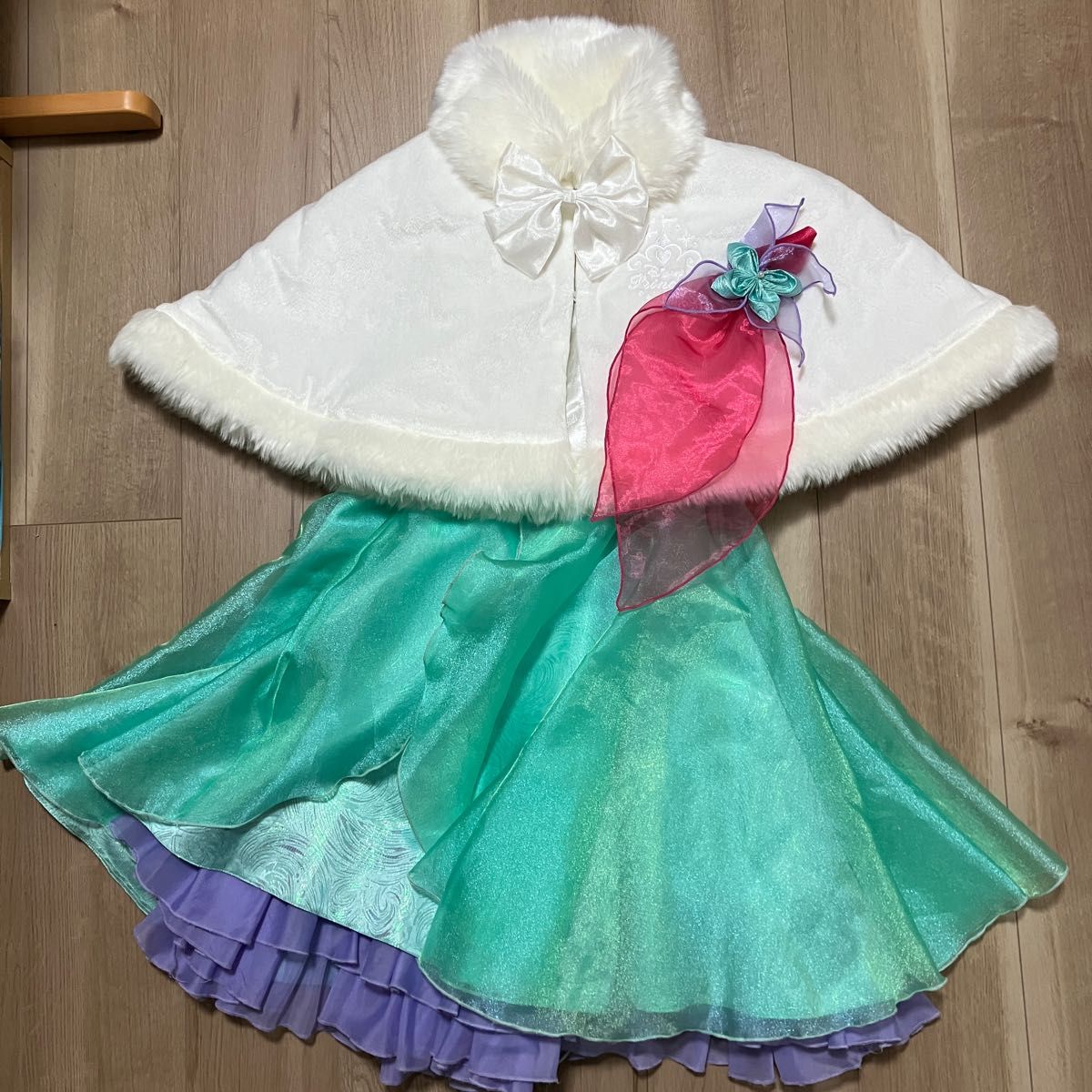 ディズニー ビビディバビディブティック アリエル ドレス ケープ