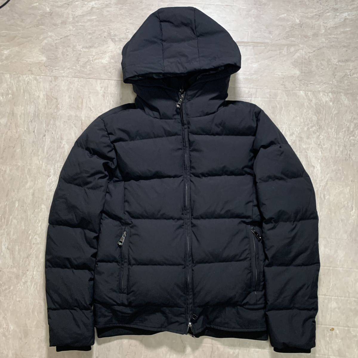 AKM ダブルジップダウンジャケット フード付き 裏地カモフラ柄 定価鬼