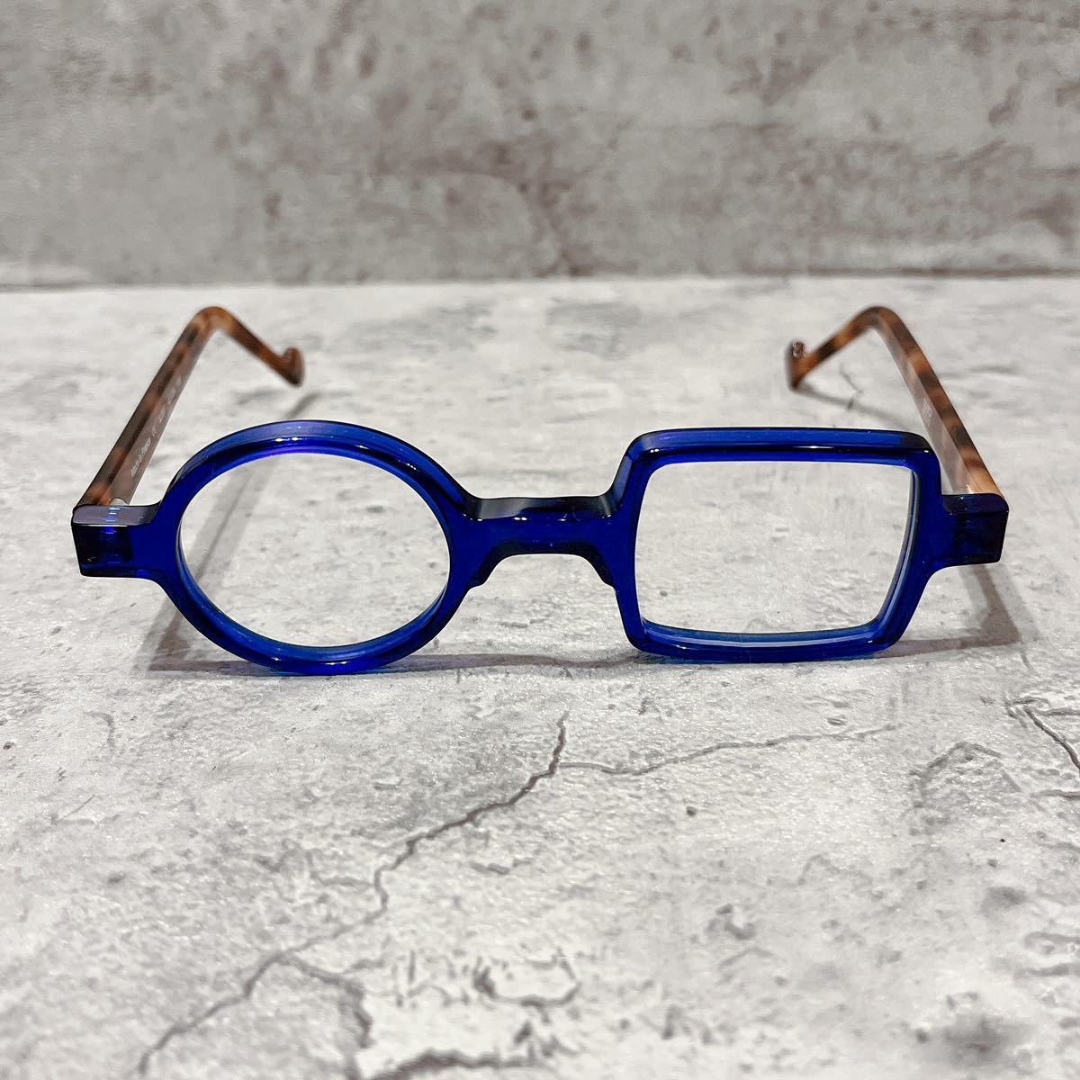 美品 XIT エックスアイティー 丸 四角 度無し メガネ 成田悠輔さん