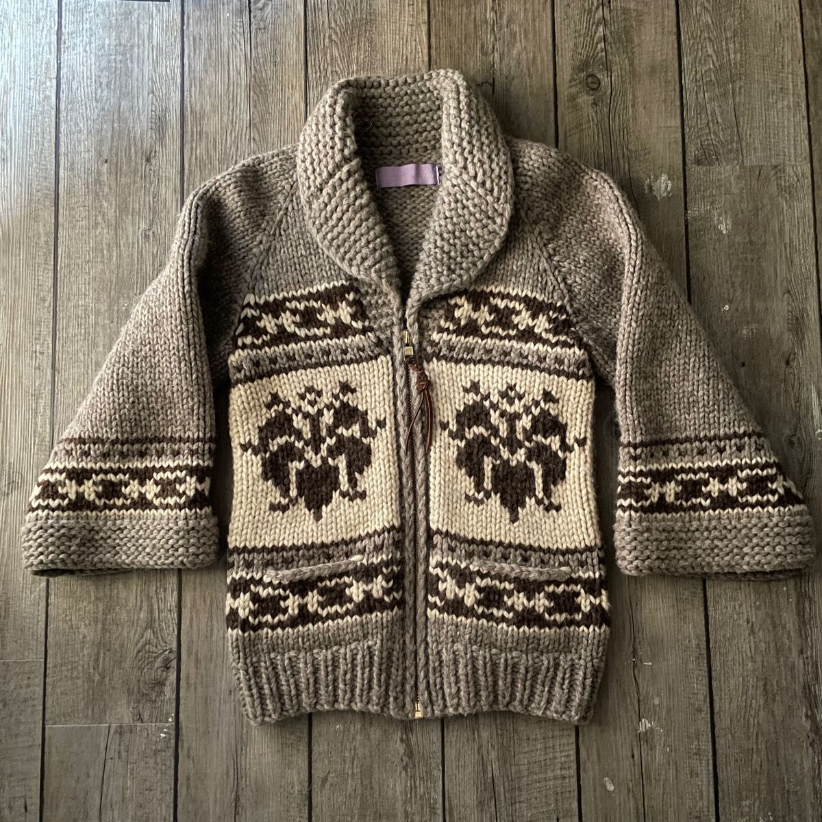 タイガーリリー キモノスリーブカウチン ニット カナディアンセーター