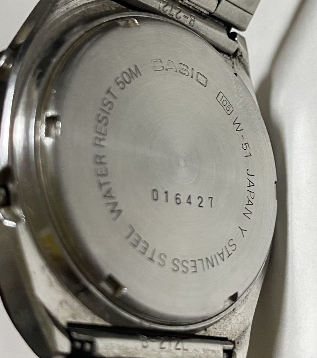 Yahoo!オークション - CASIO カシオ W-51 レトロ腕時計 デジタル レア