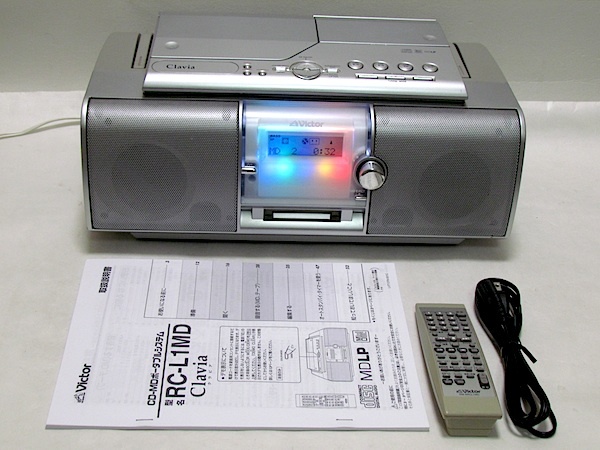 ビクター 高性能 高音質 CD/MDラジカセ RC-L1MD 動作品 (K43)｜Yahoo