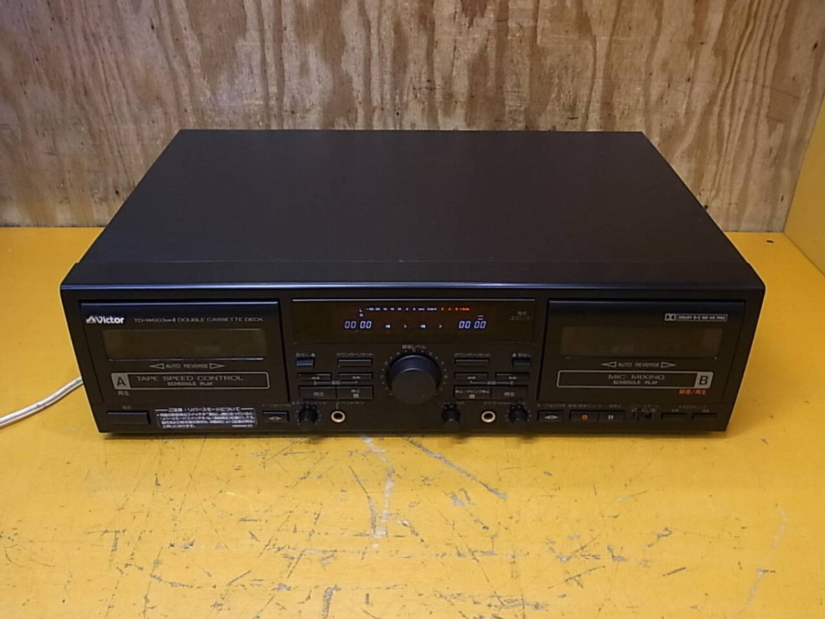 B/093* Victor Victor* double cassette tape deck *TD-W603 MKII