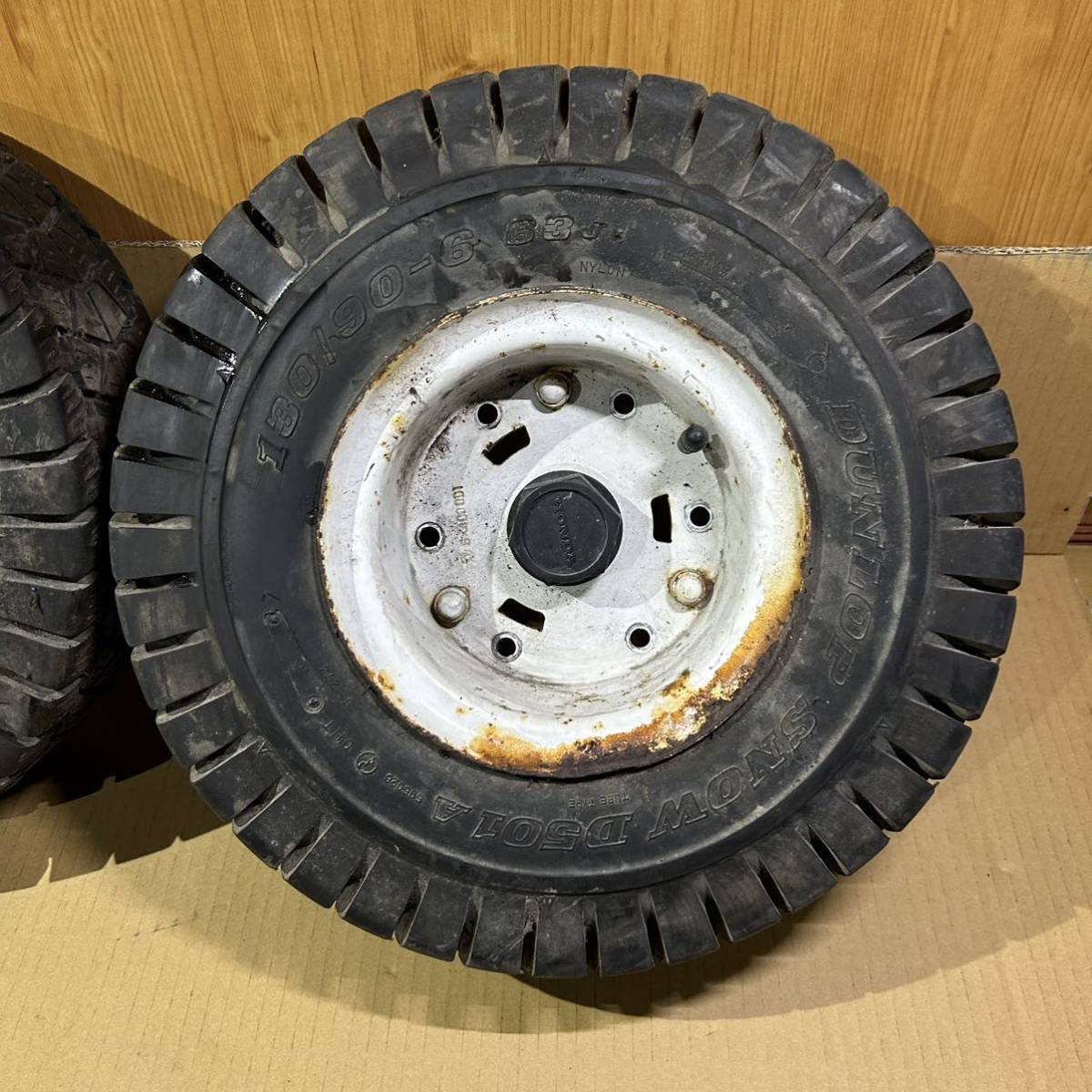 送料無料 ホンダ ジャイロX TD01 純正 リアタイヤ ホイール 溝あり