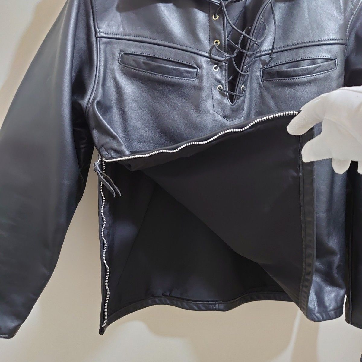 超希少 新品同様 Schott663 プルオーバー レザージャケット L